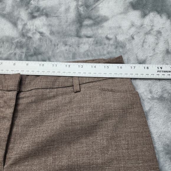 Vintage APT. 9 Pants Womens 12P PETITE Brown High Rise Straight Leg Trousers - Picture 8 of 12